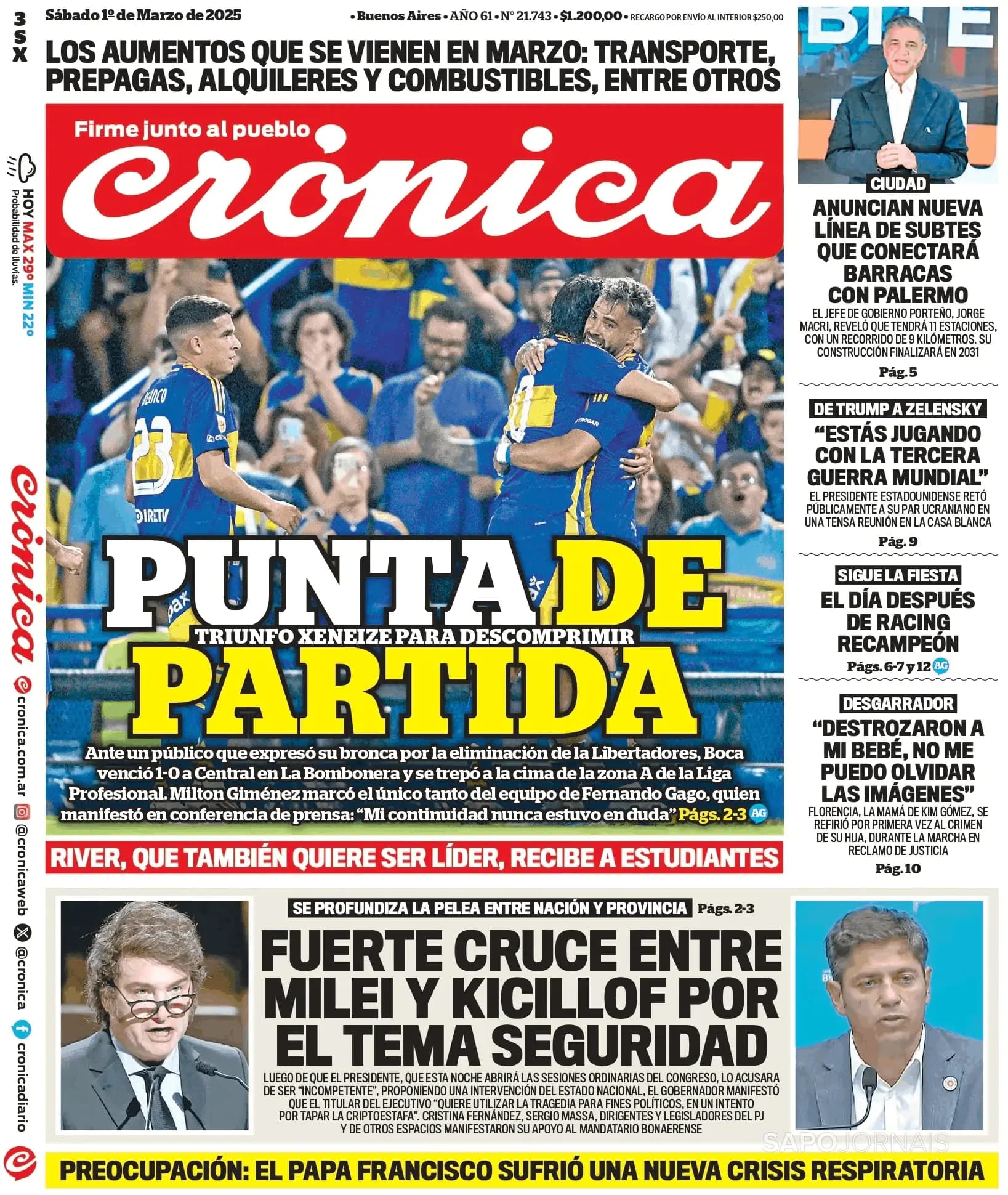 Capa Crónica