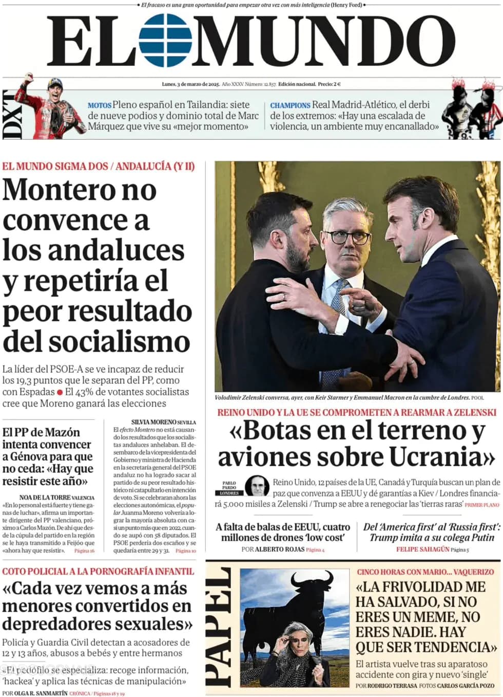 Capa El Mundo