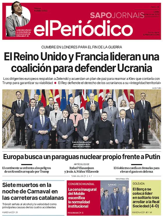 Capa El Periódico de Catalá