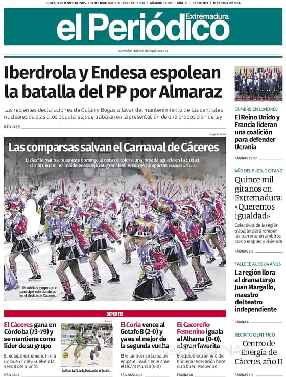 Capa El Periódico de Extremadura