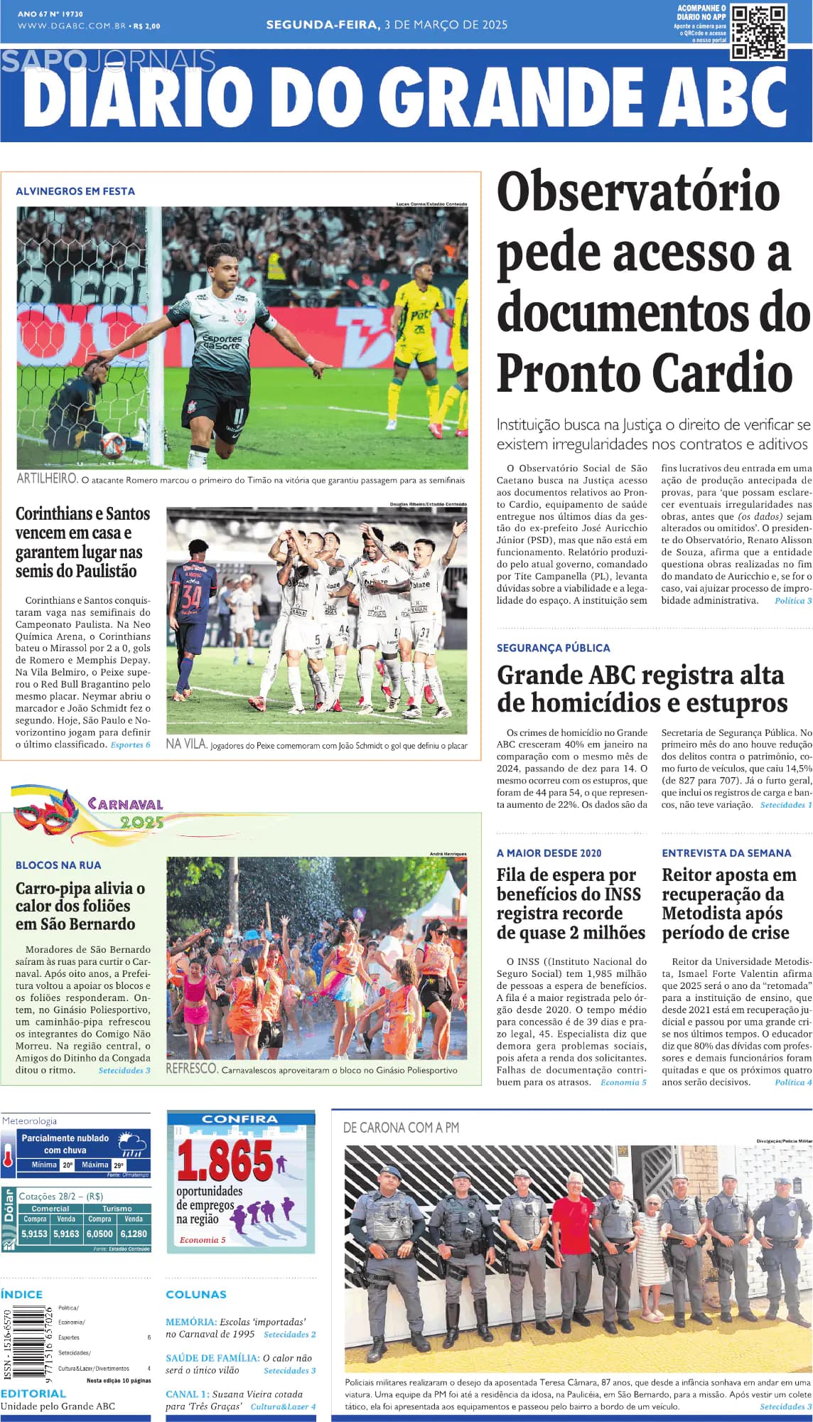 Capa Diário do Grande ABC