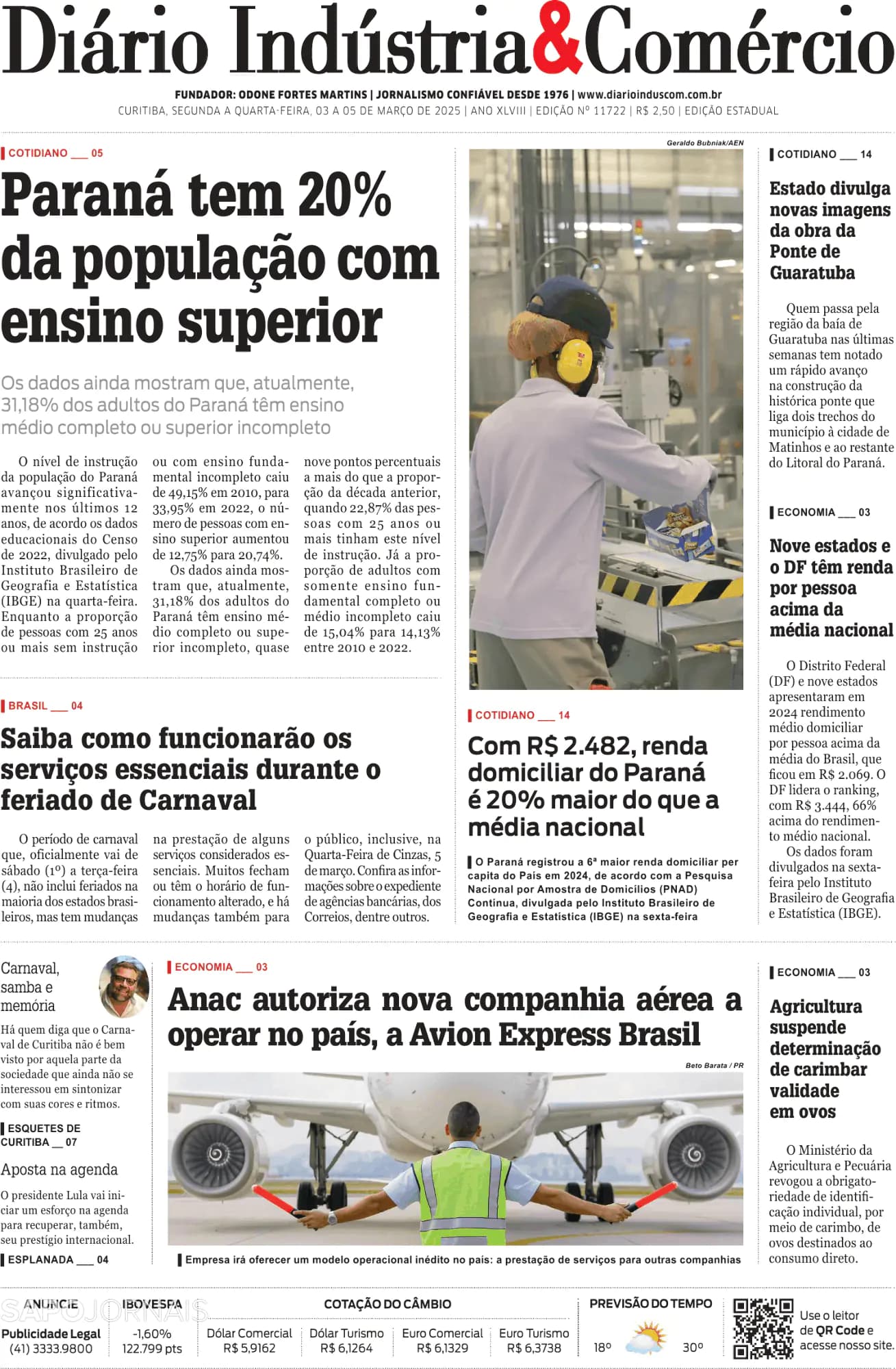 Capa Diário Indústria & Comércio