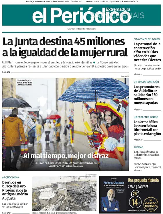 Capa El Periódico de Extremadura