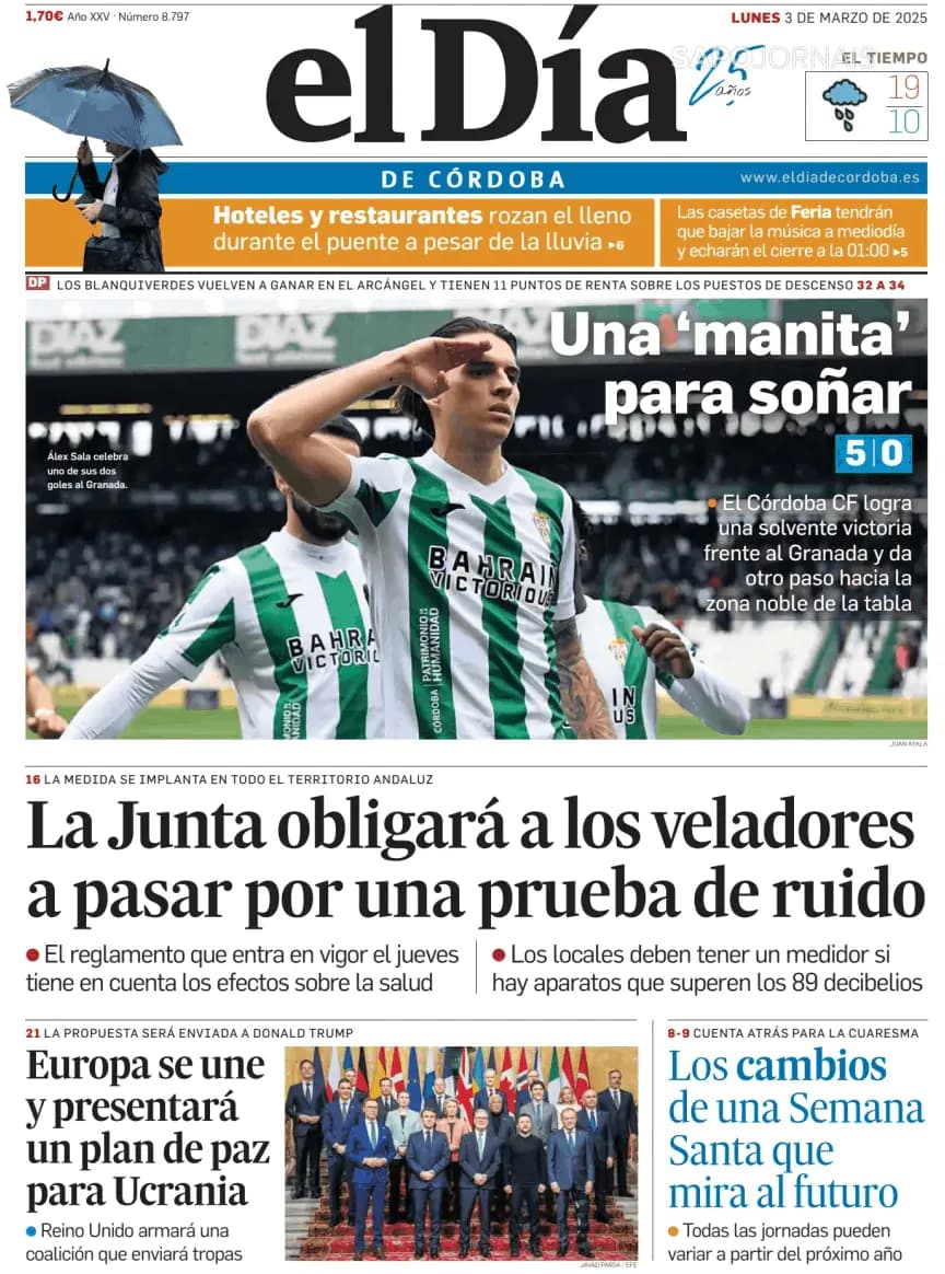 Capa El Día de Córdoba