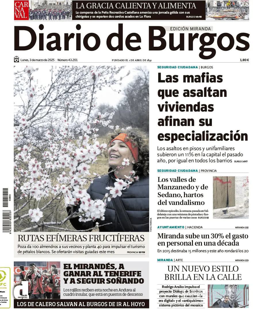 Capa Diario de Burgos