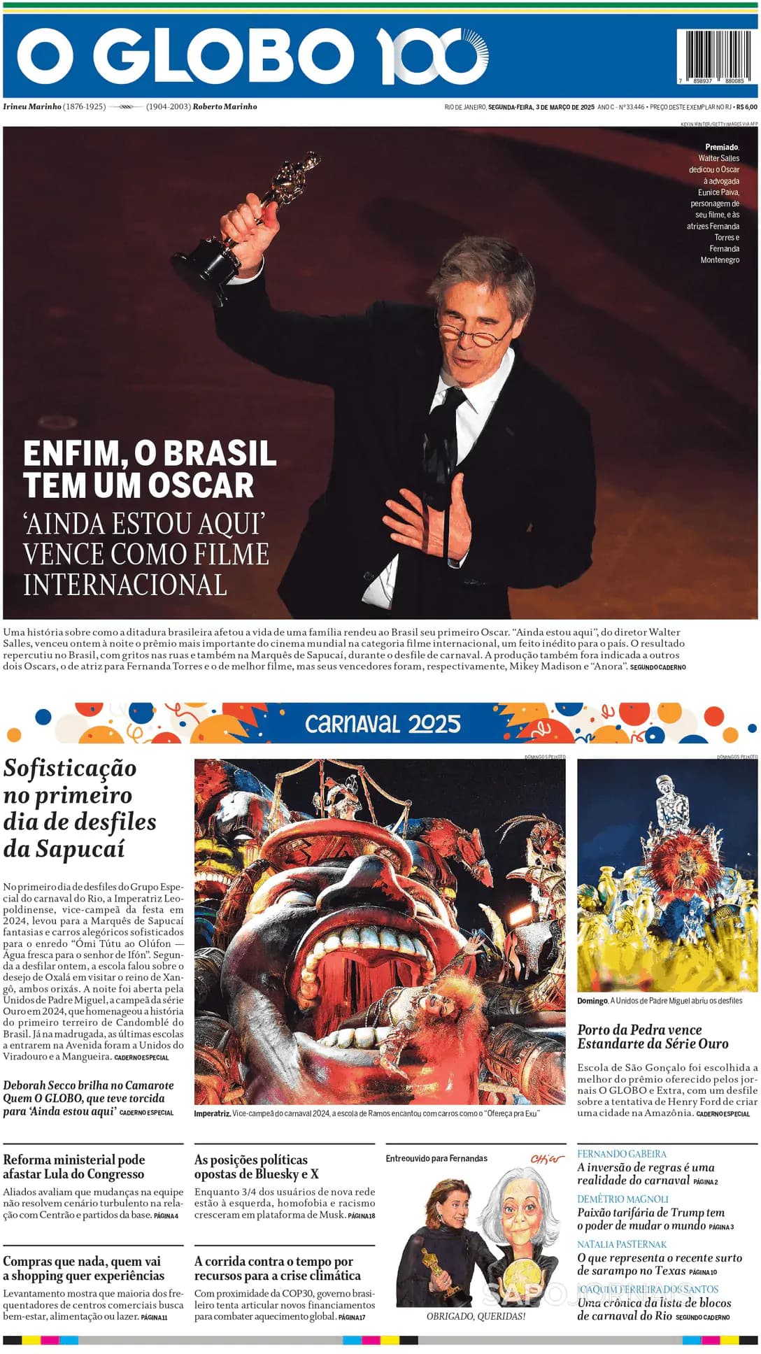 Capa O Globo