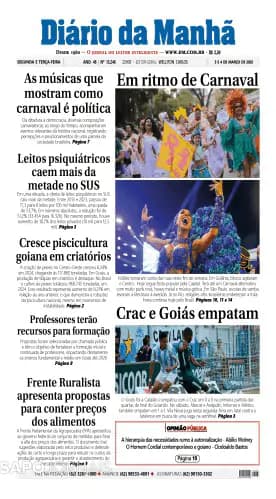 Capa Diário da Manhã