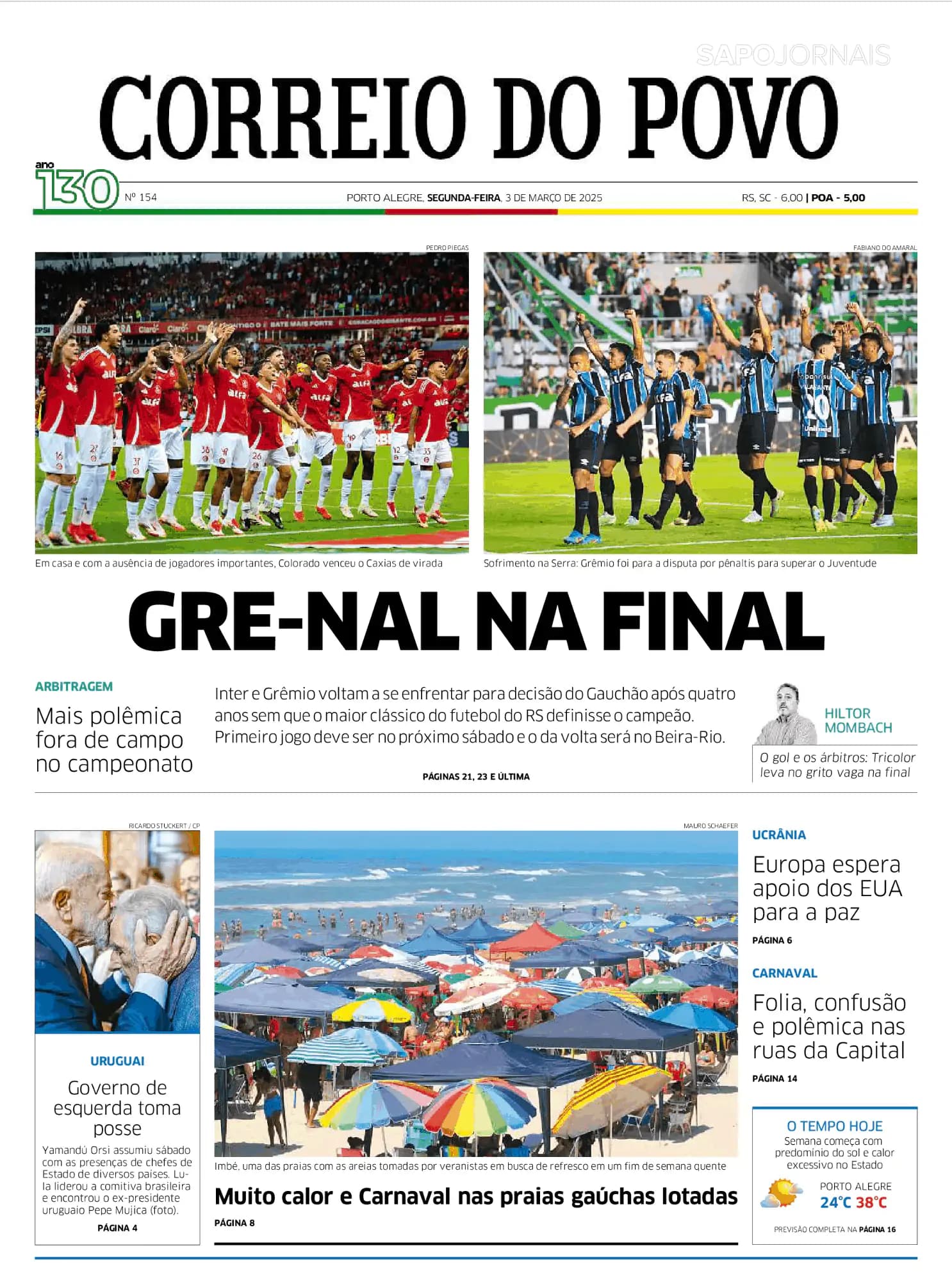 Capa Correio do Povo