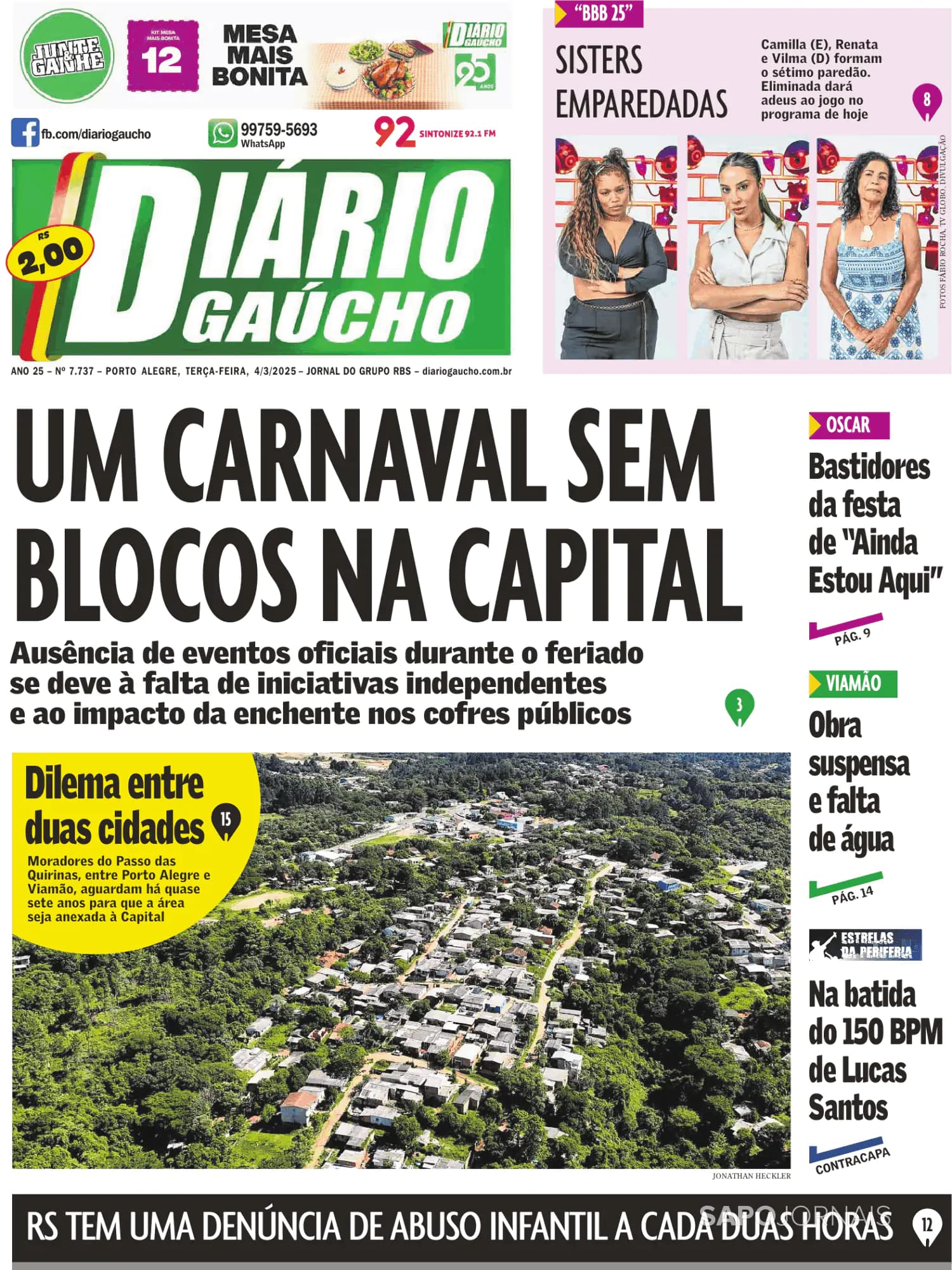 Capa Diário Gaúcho