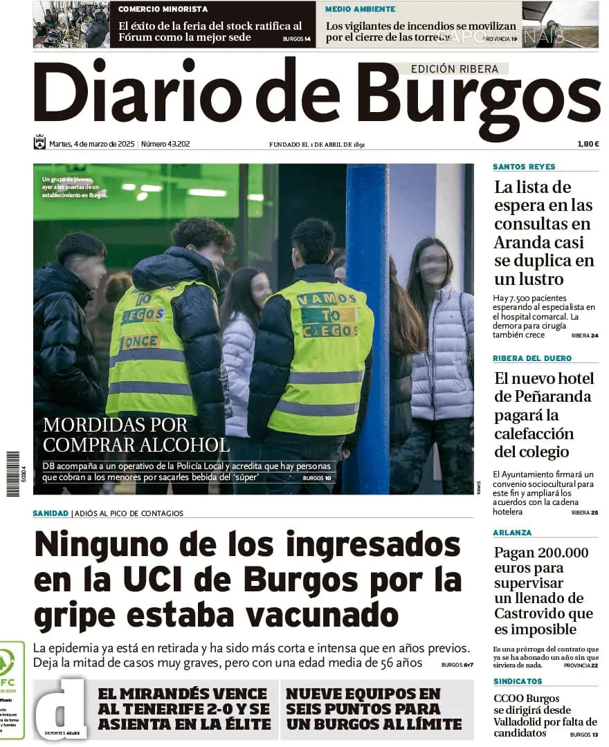 Capa Diario de Burgos