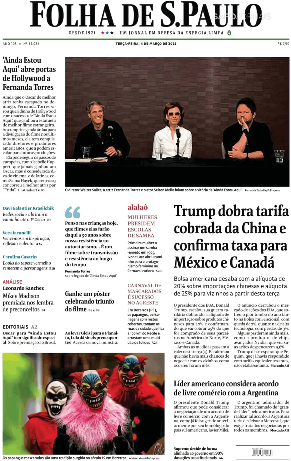 Capa Folha de S. Paulo