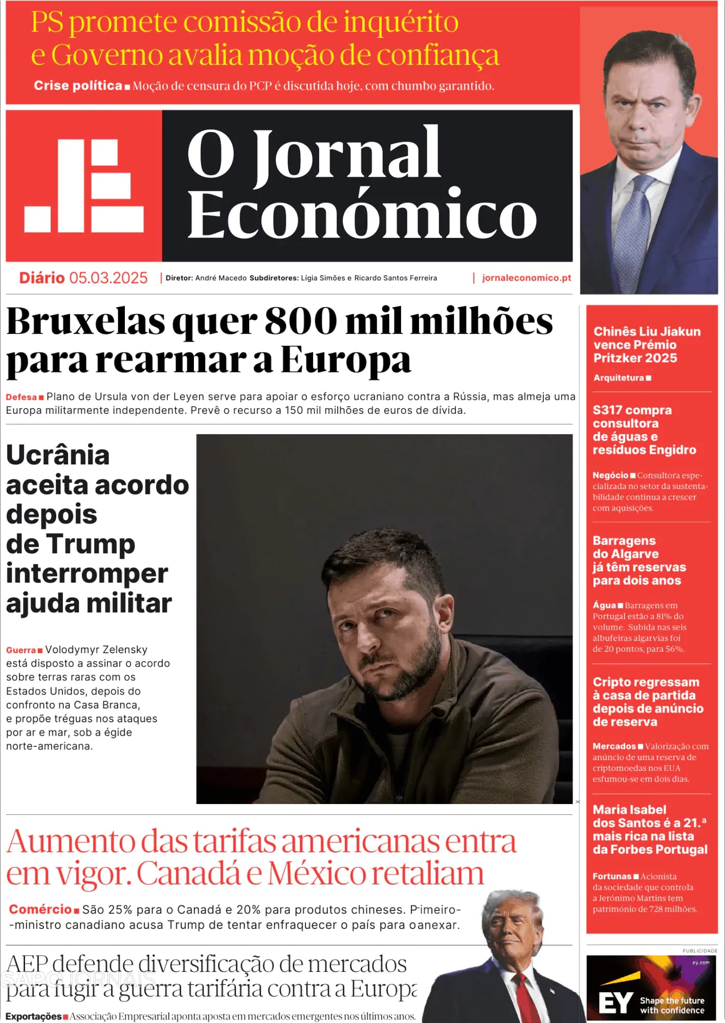 Capa O Jornal Económico