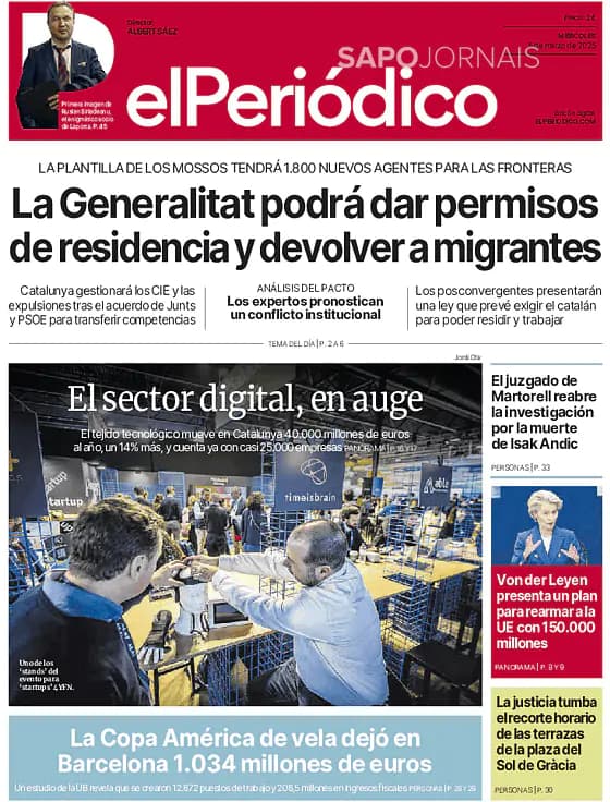 Capa El Periódico de Catalá