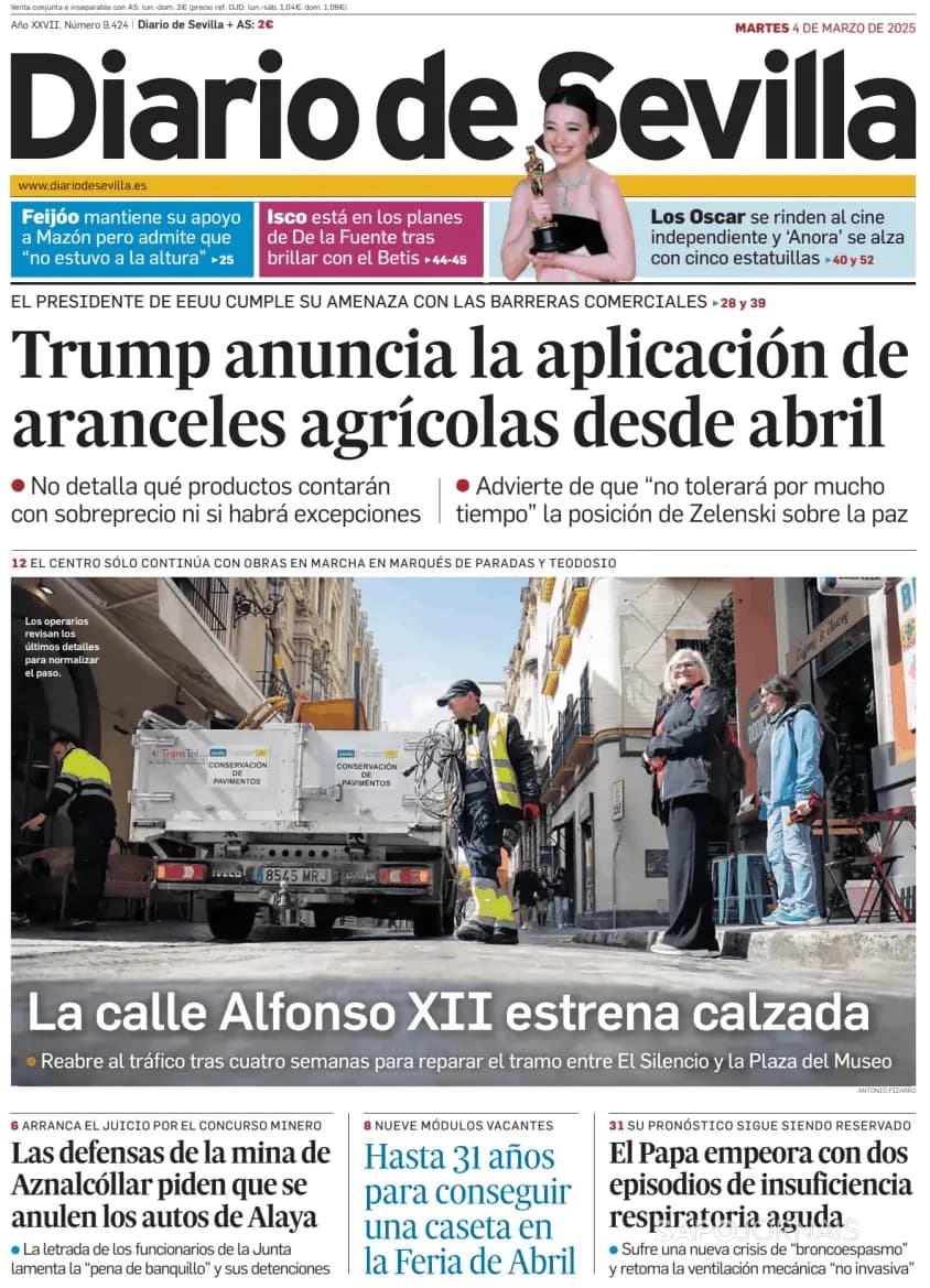 Capa Diario de Sevilla