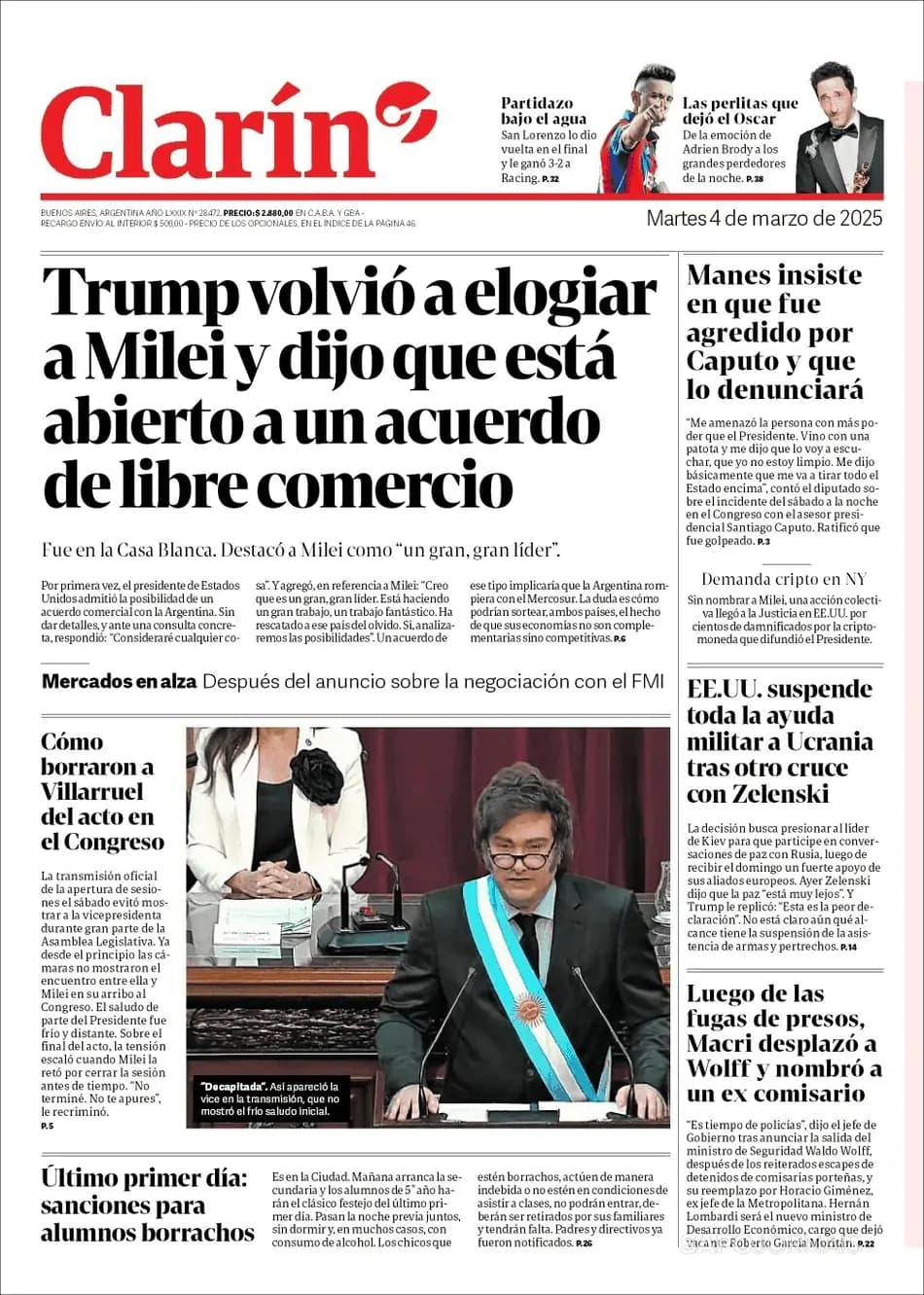 Capa Clarín