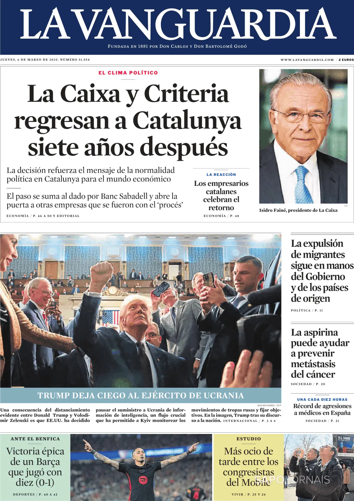 Capa La Vanguardia