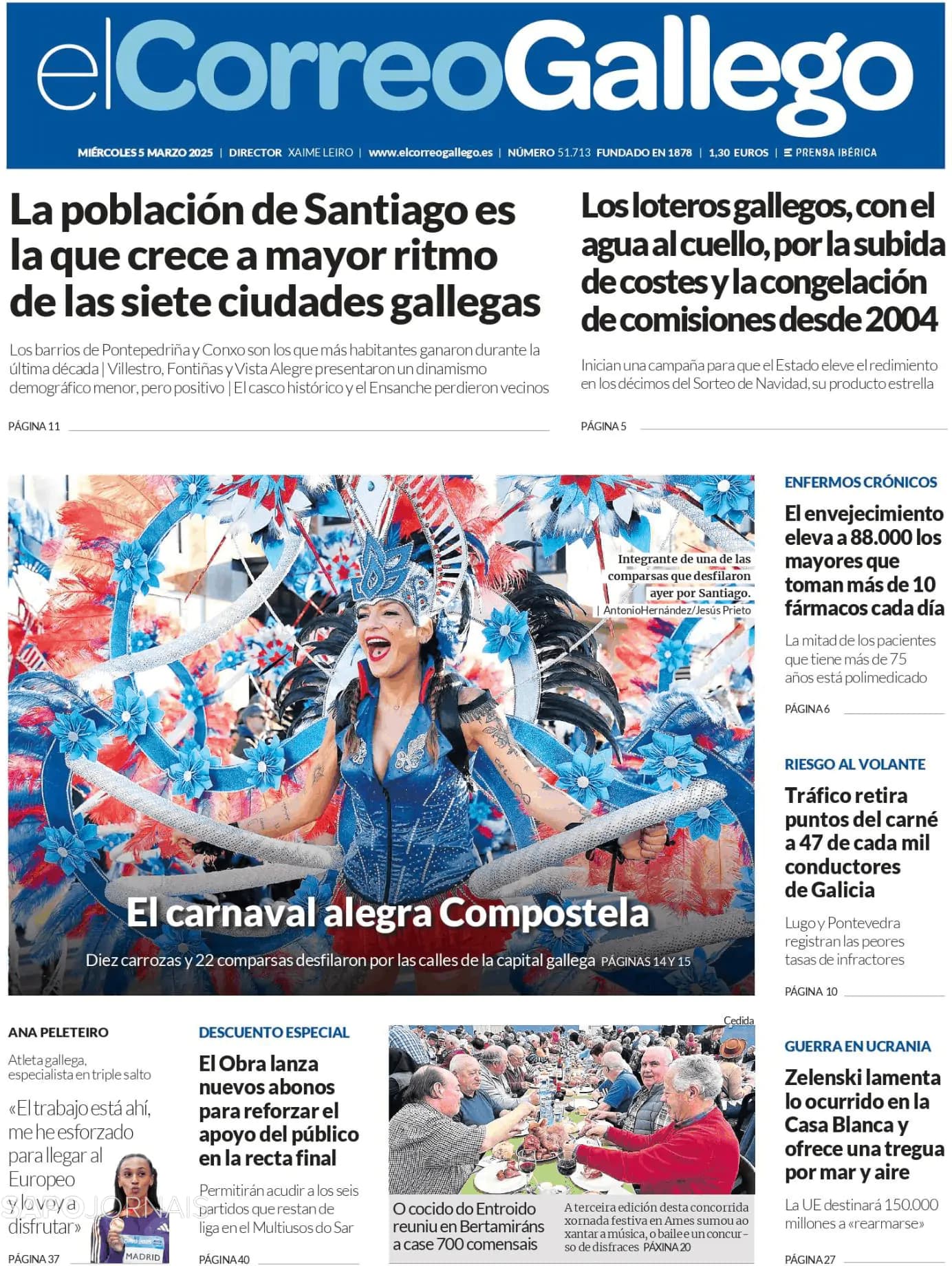 Capa El Correo de Gallego