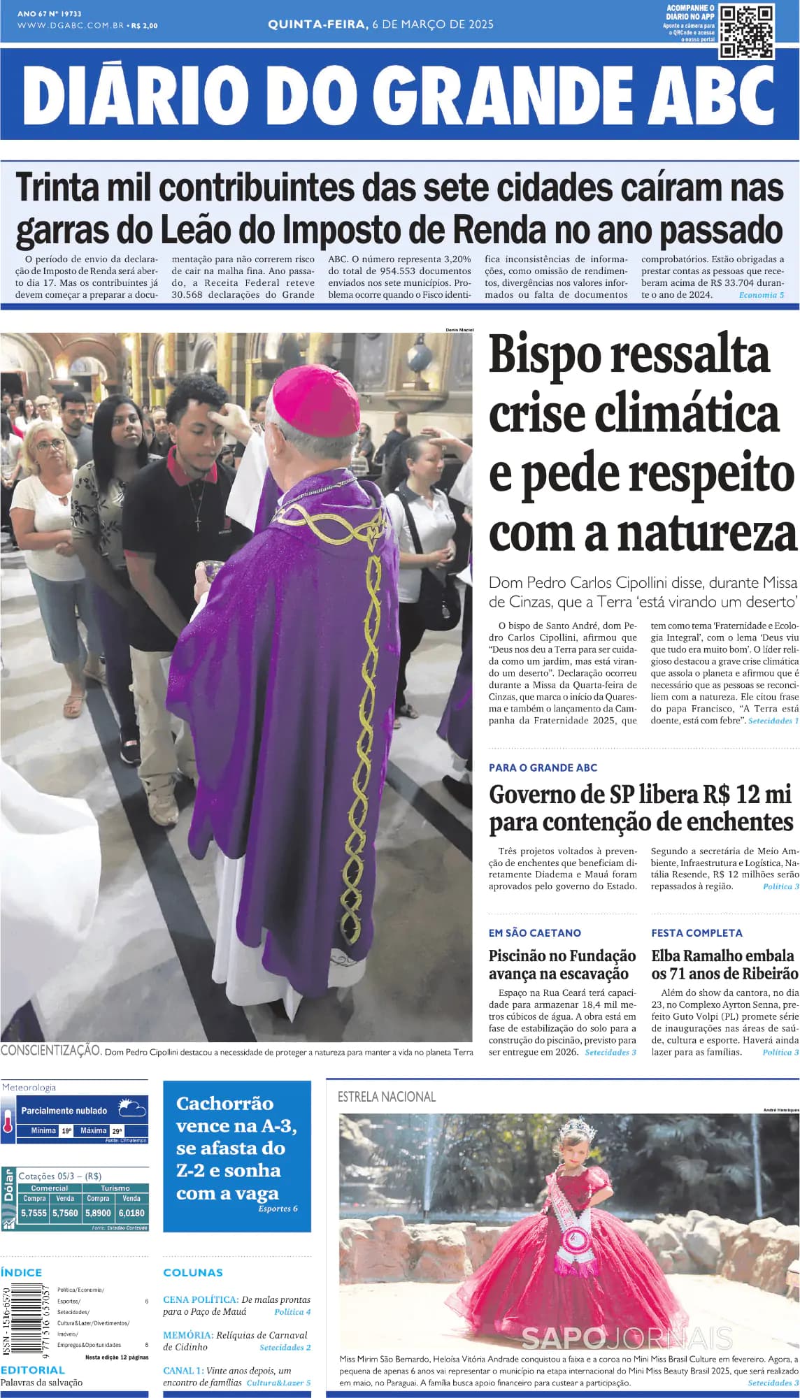 Capa Diário do Grande ABC