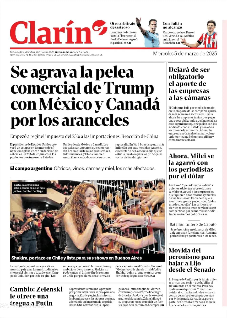 Capa Clarín