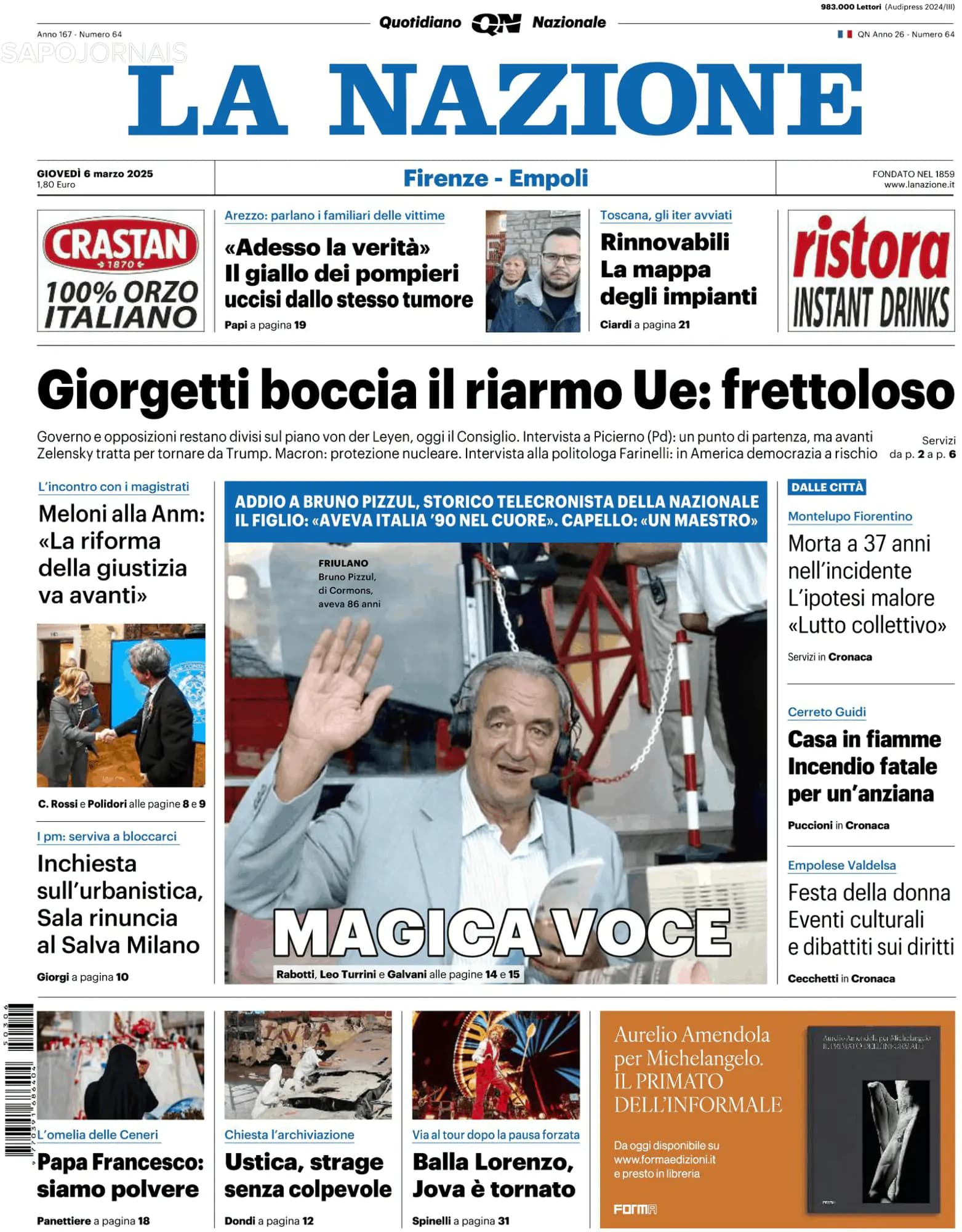 Capa La Nazione