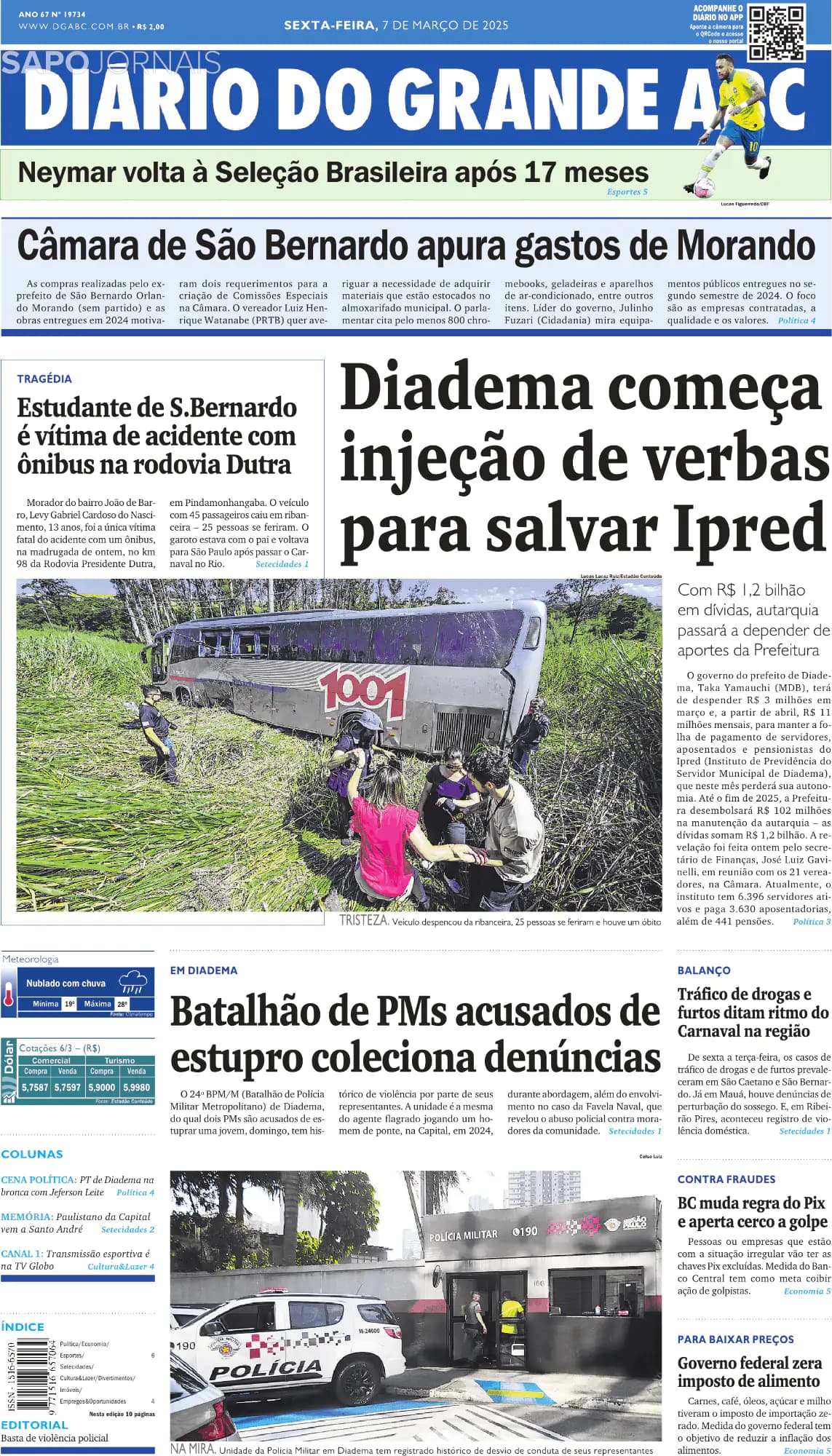 Capa Diário do Grande ABC