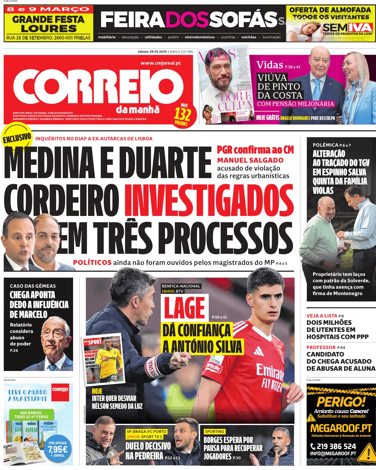 Capa Correio da Manhã