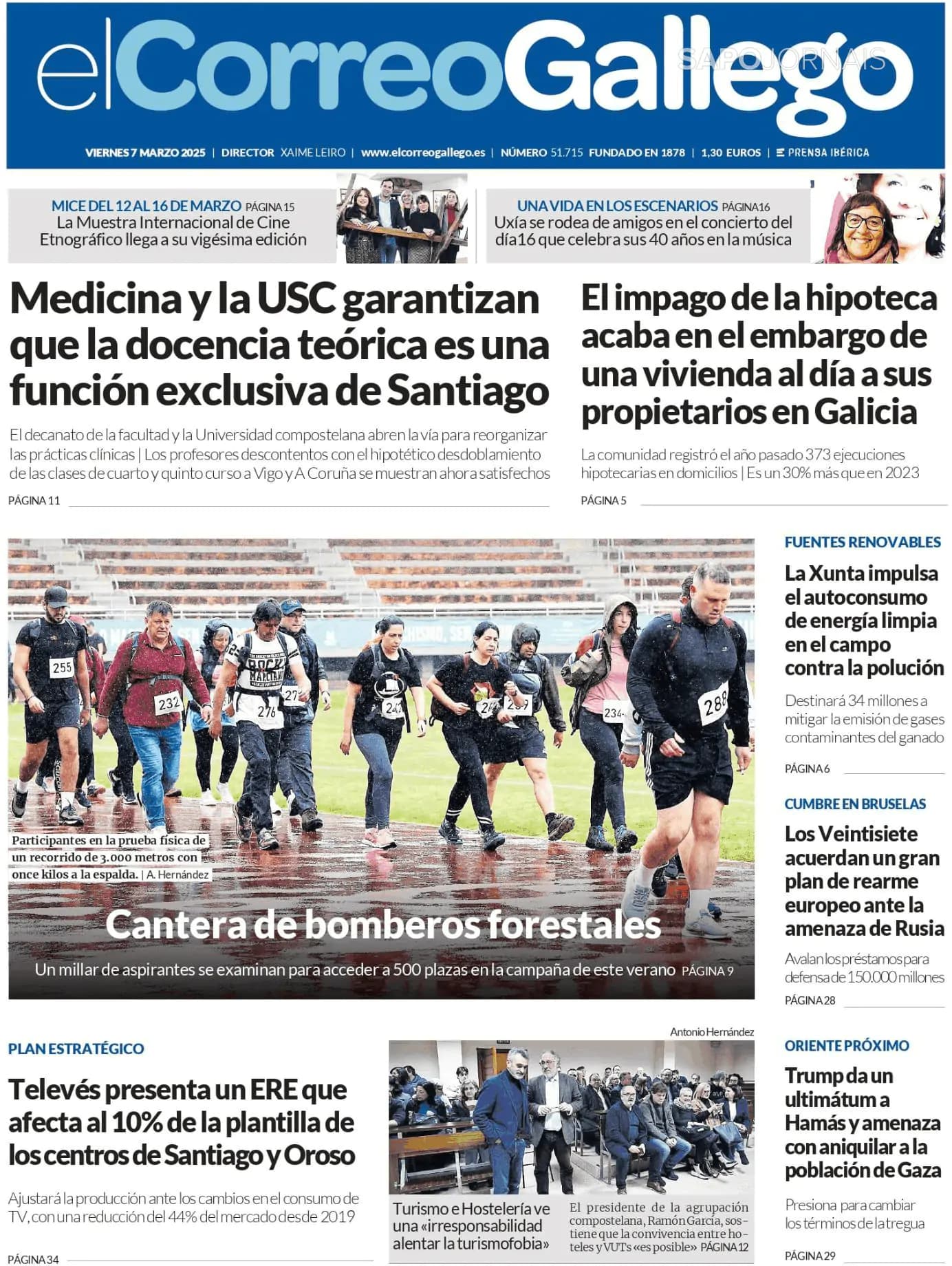 Capa El Correo de Gallego