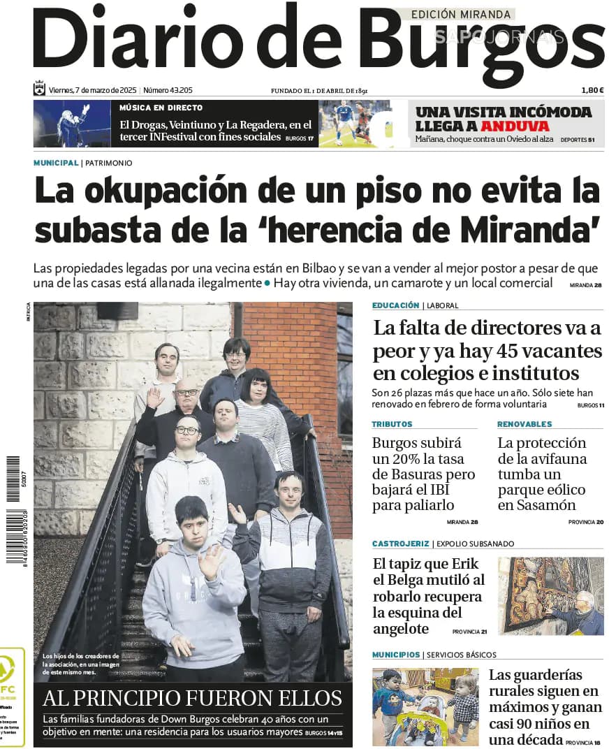 Capa Diario de Burgos