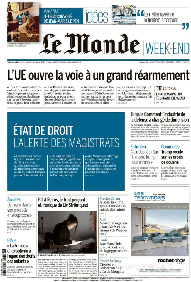 Capa Le Monde