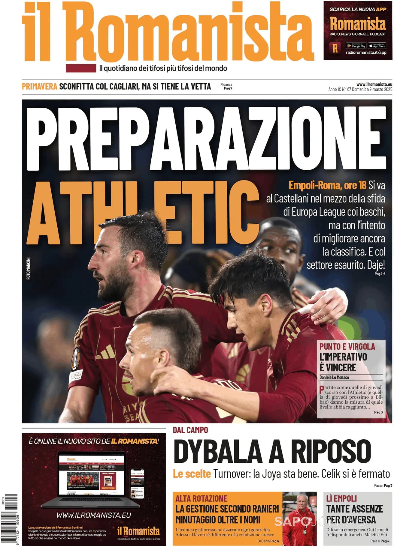 Capa Il Romanista