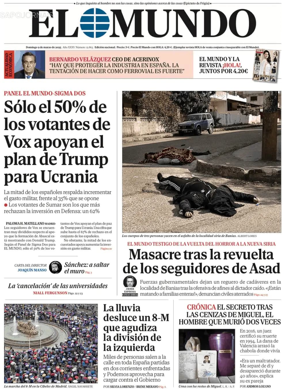 Capa El Mundo