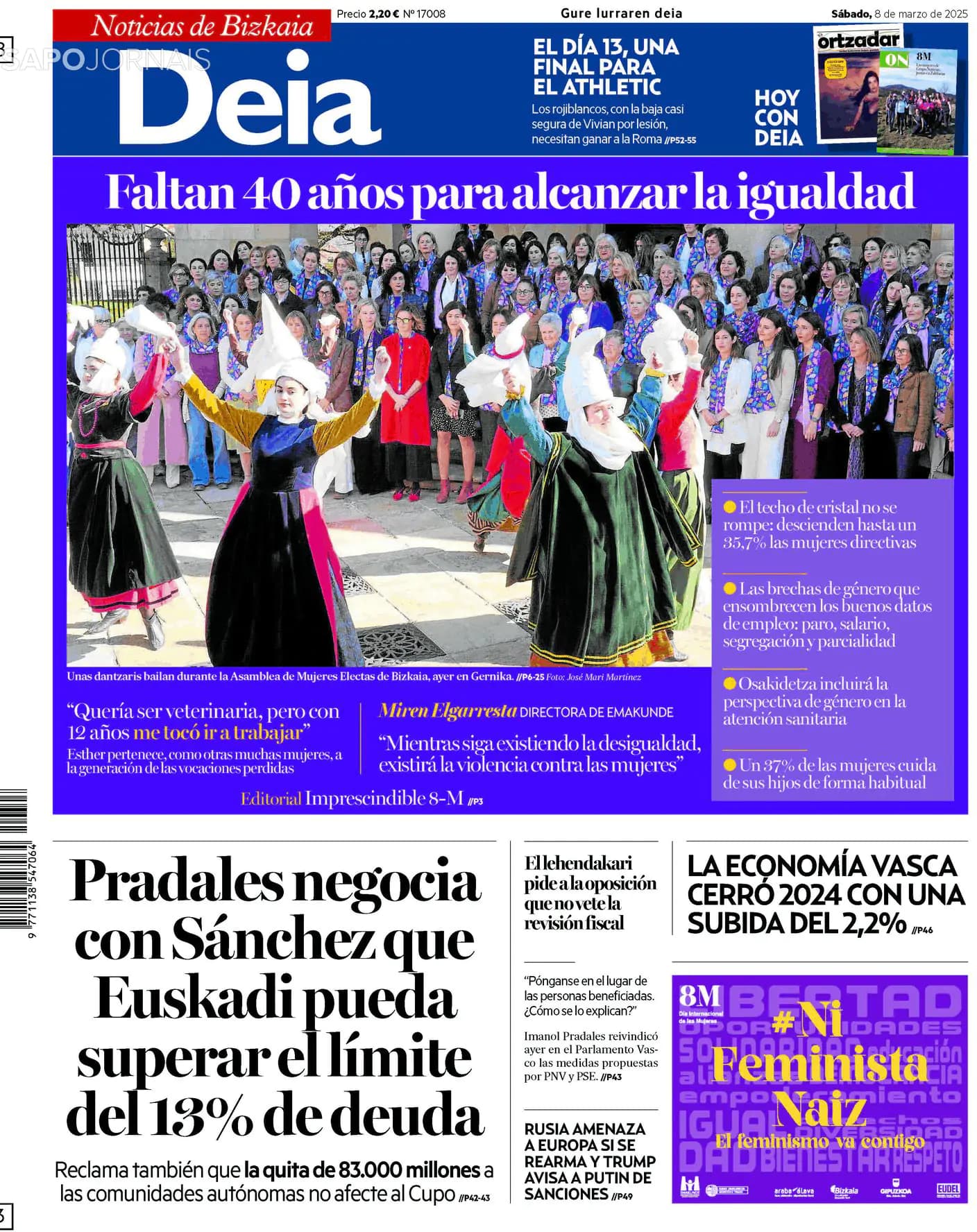 Capa Deia-Noticias de Bizkaia