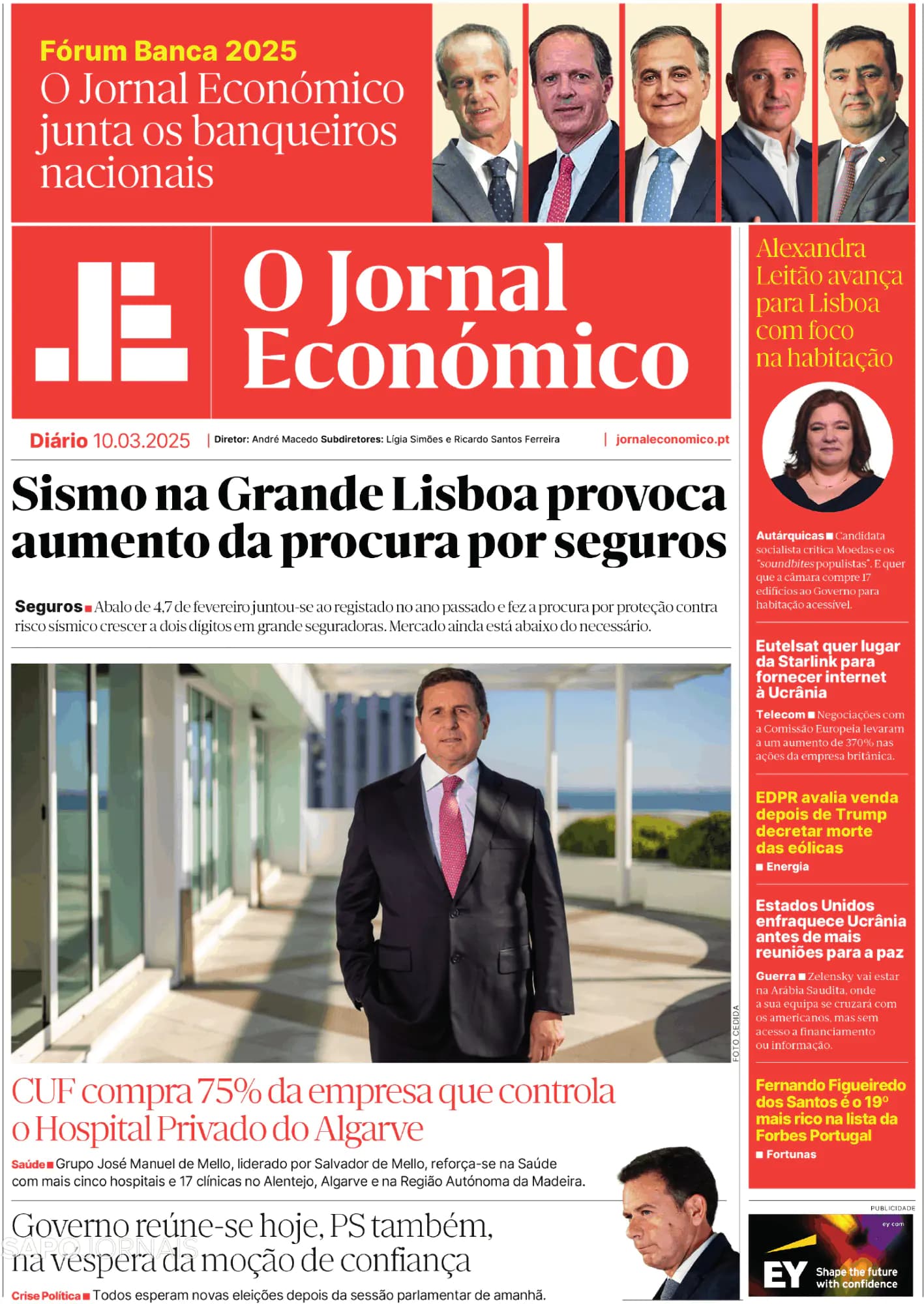 Capa O Jornal Económico