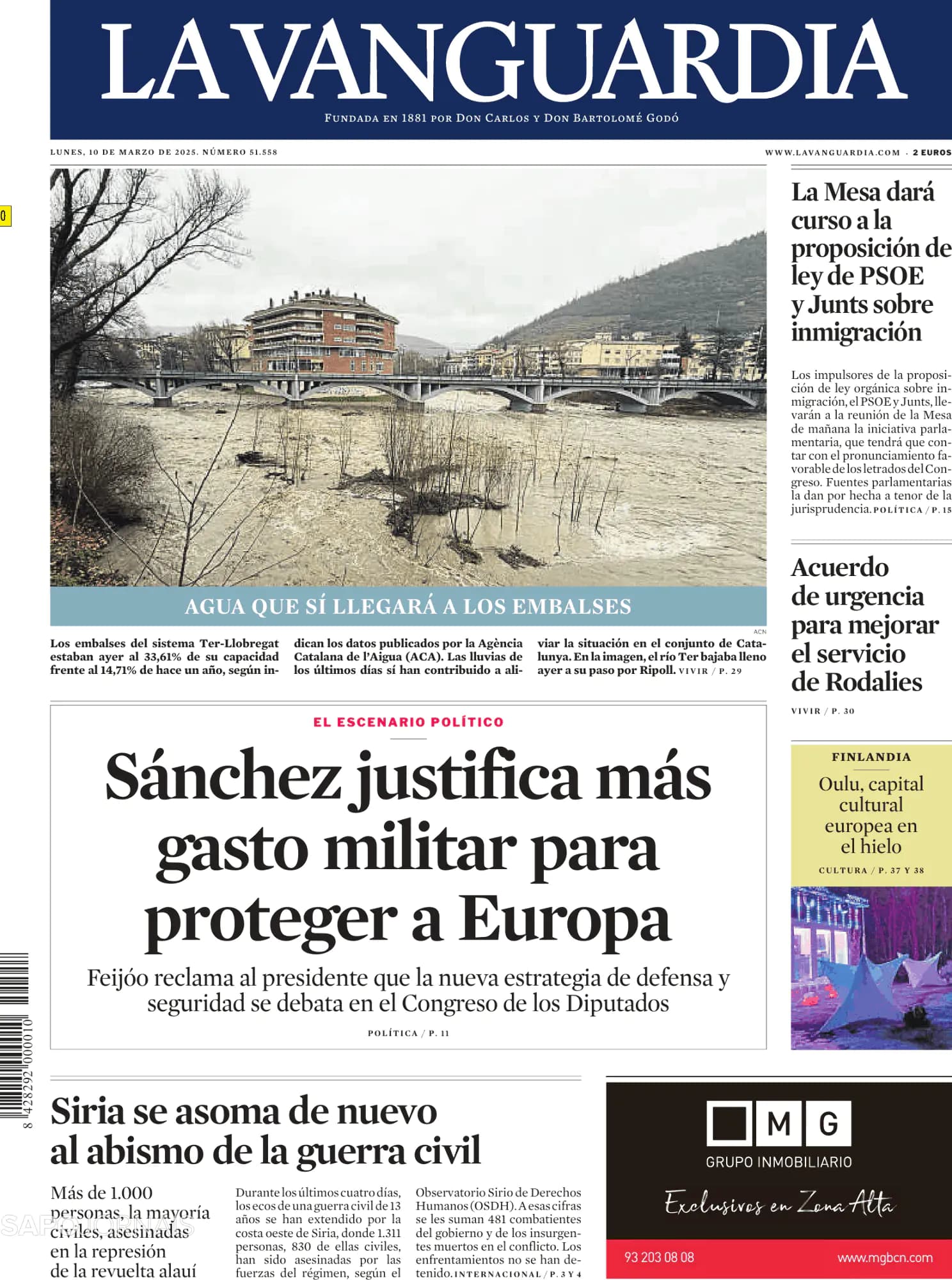 Capa La Vanguardia