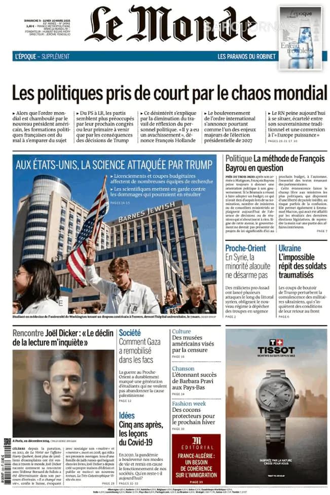 Capa Le Monde