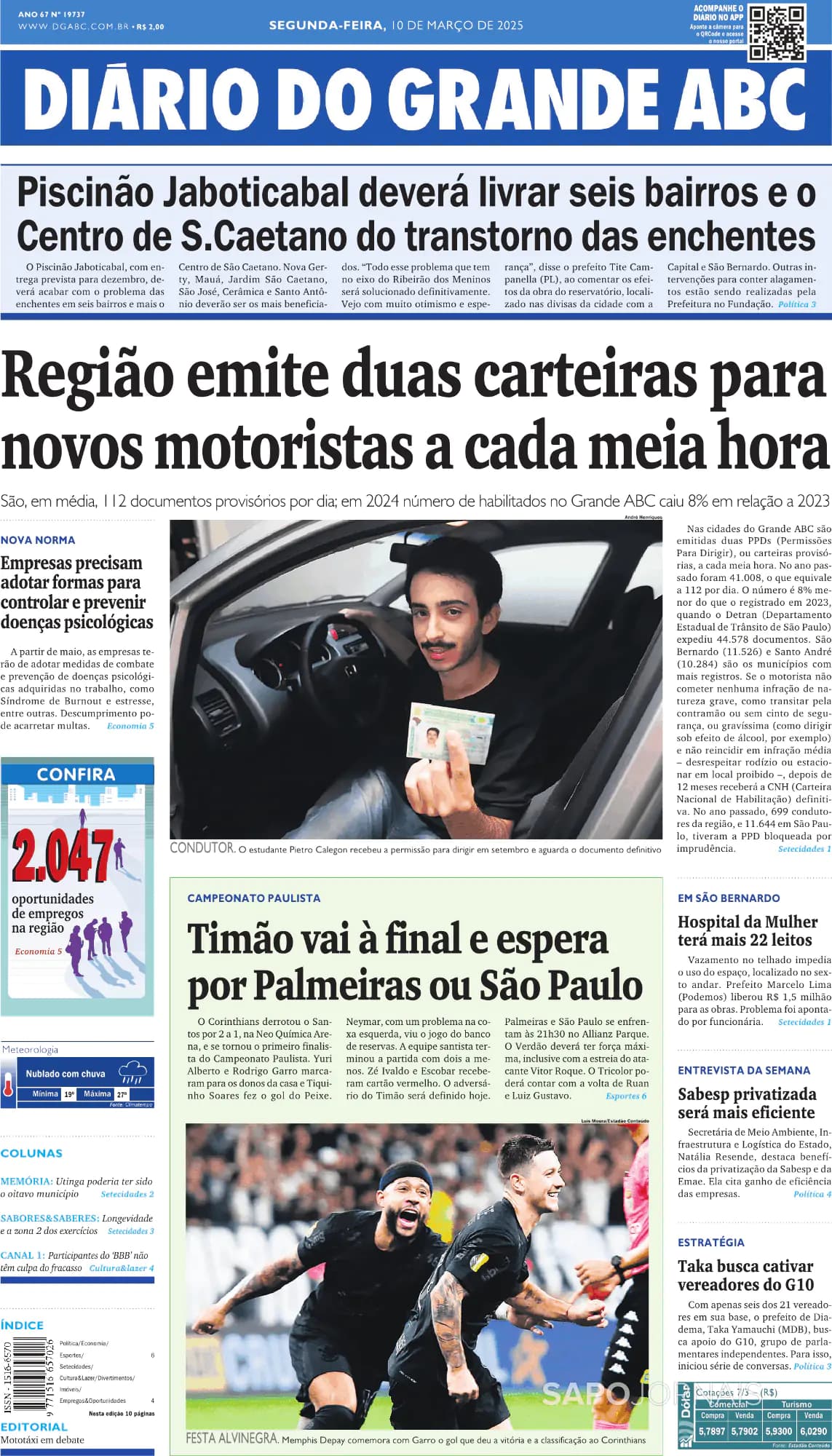 Capa Diário do Grande ABC