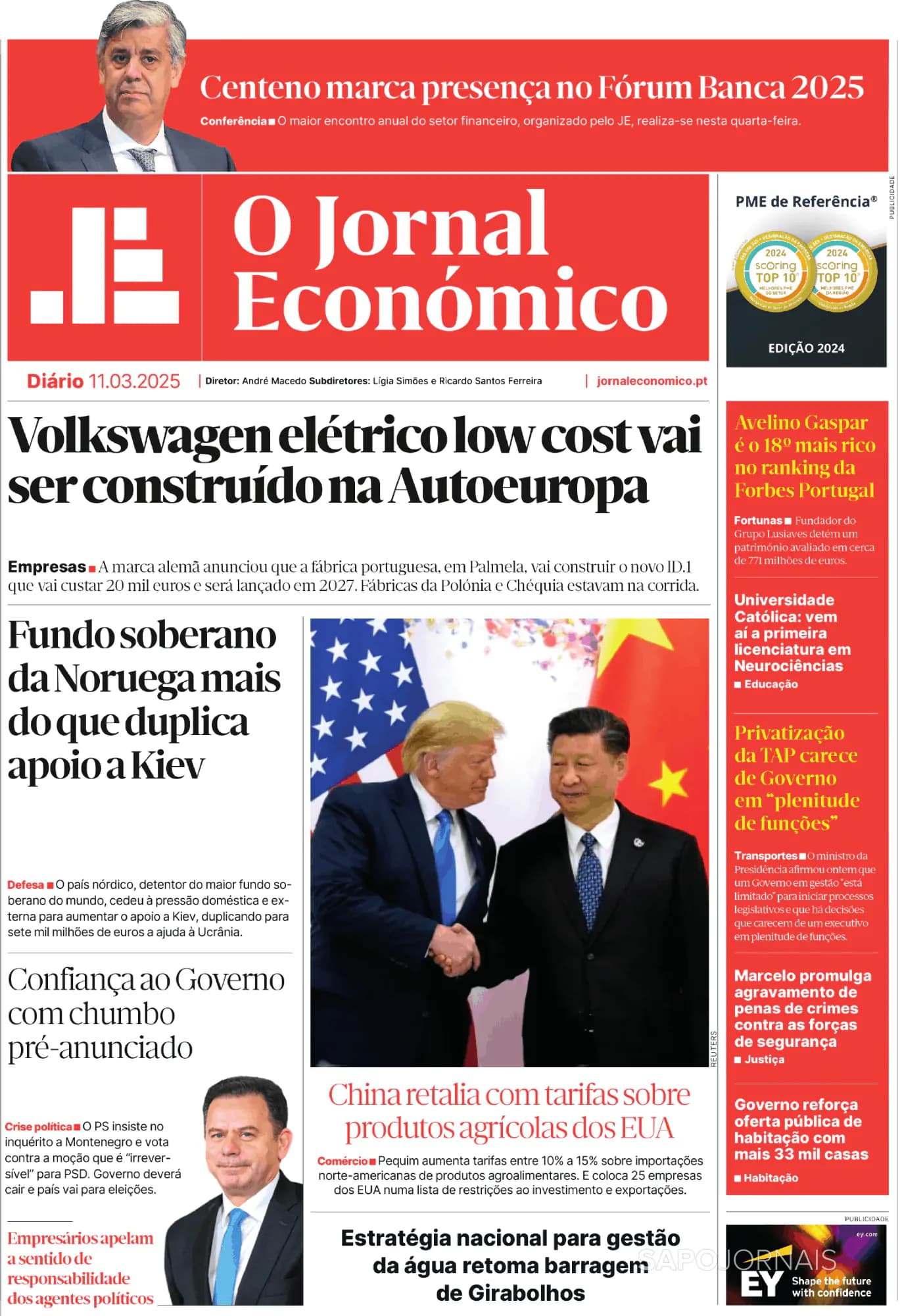 Capa O Jornal Económico