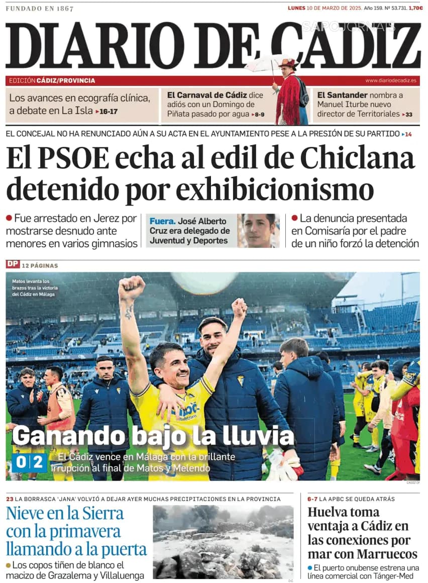 Capa Diario de Cádiz