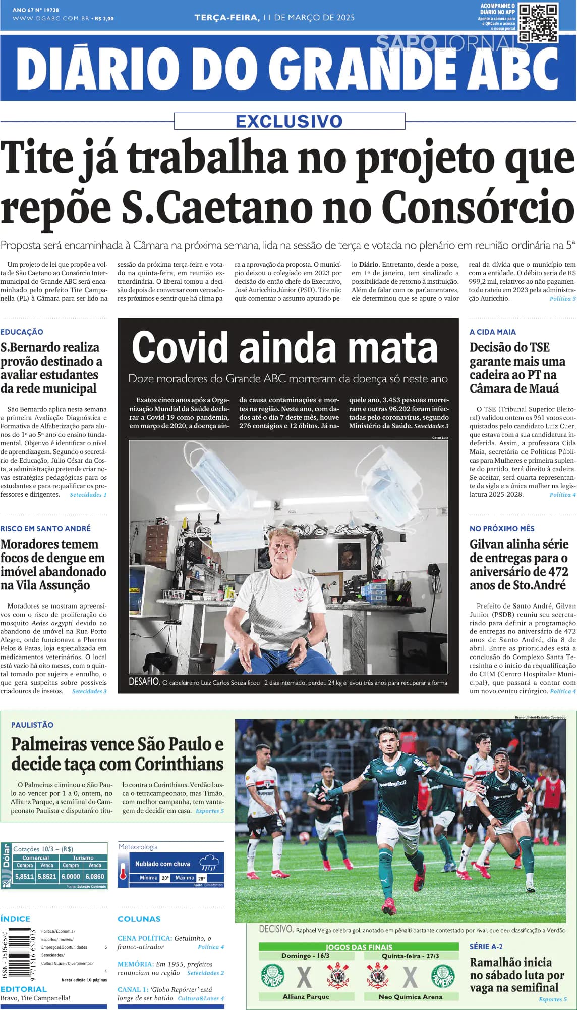 Capa Diário do Grande ABC