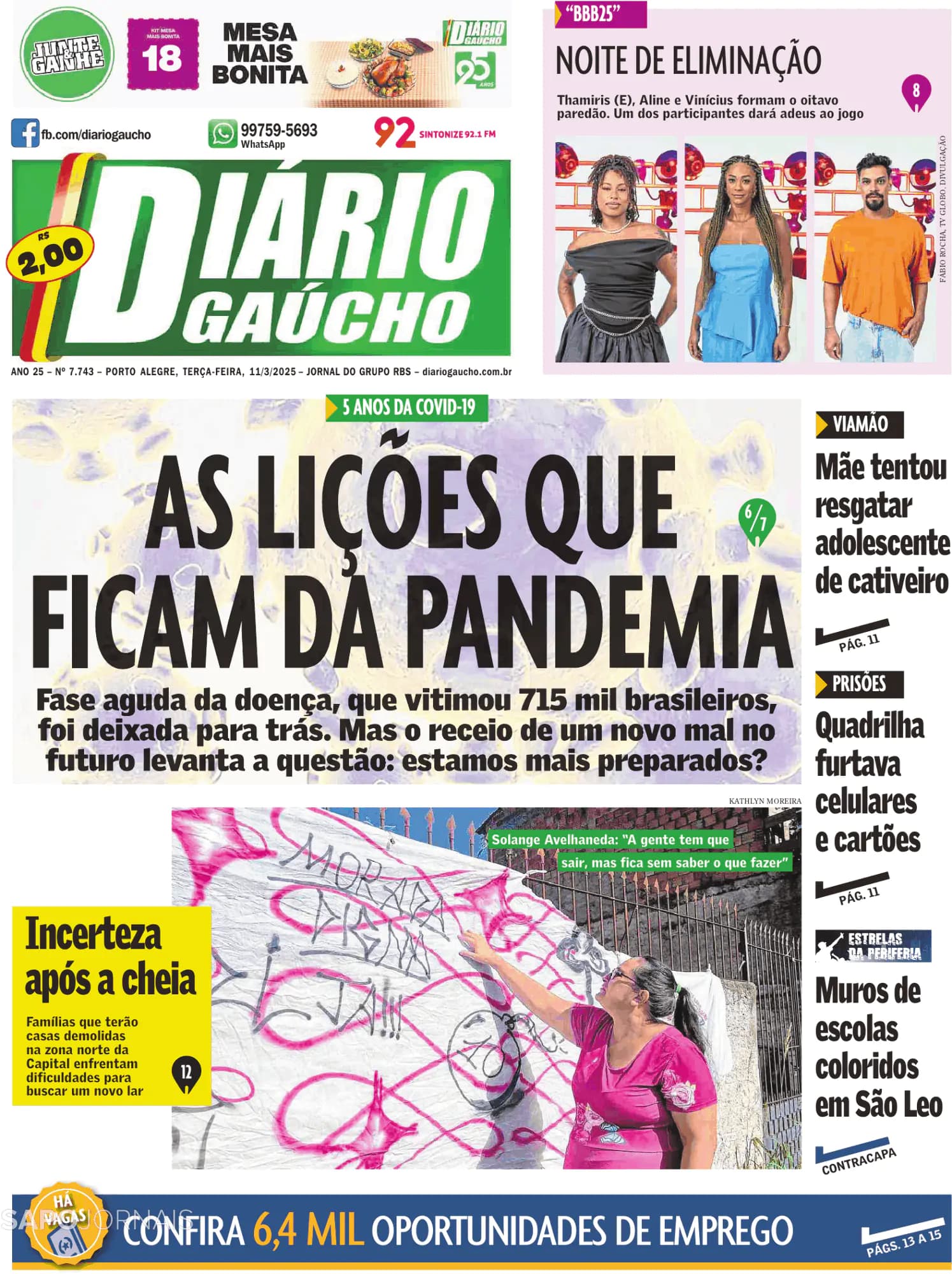 Capa Diário Gaúcho