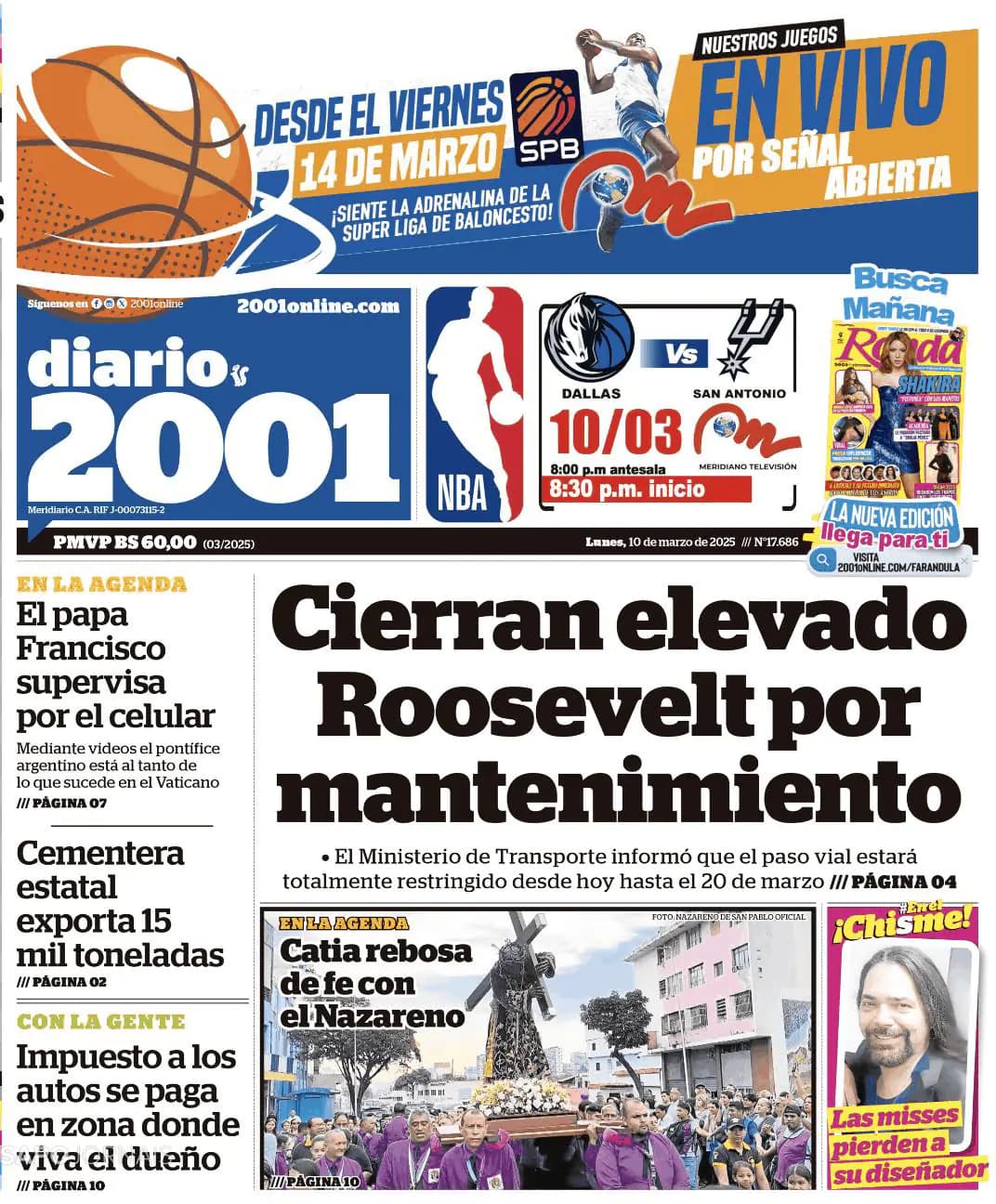 Capa Diario 2001