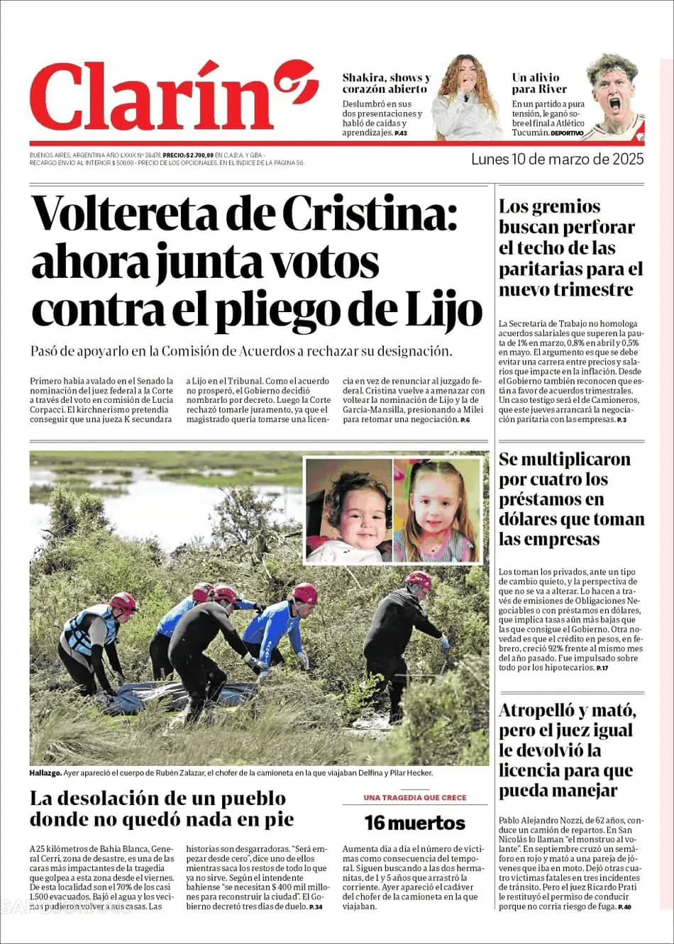 Capa Clarín