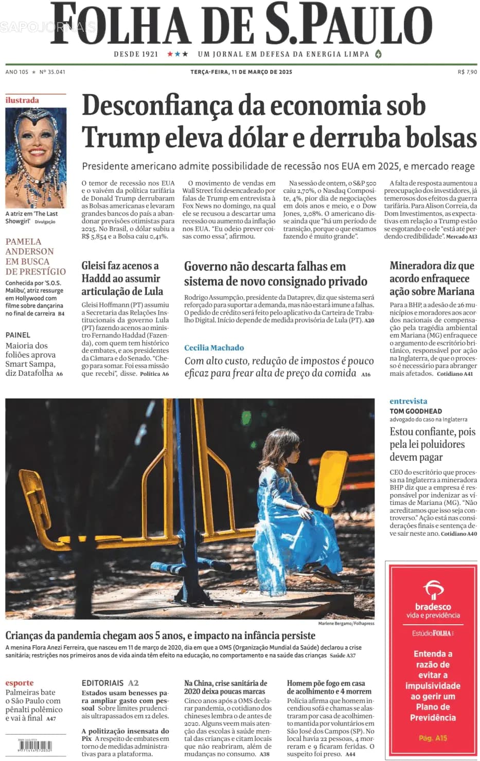 Capa Folha de S. Paulo