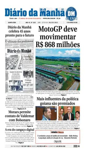 Capa Diário da Manhã