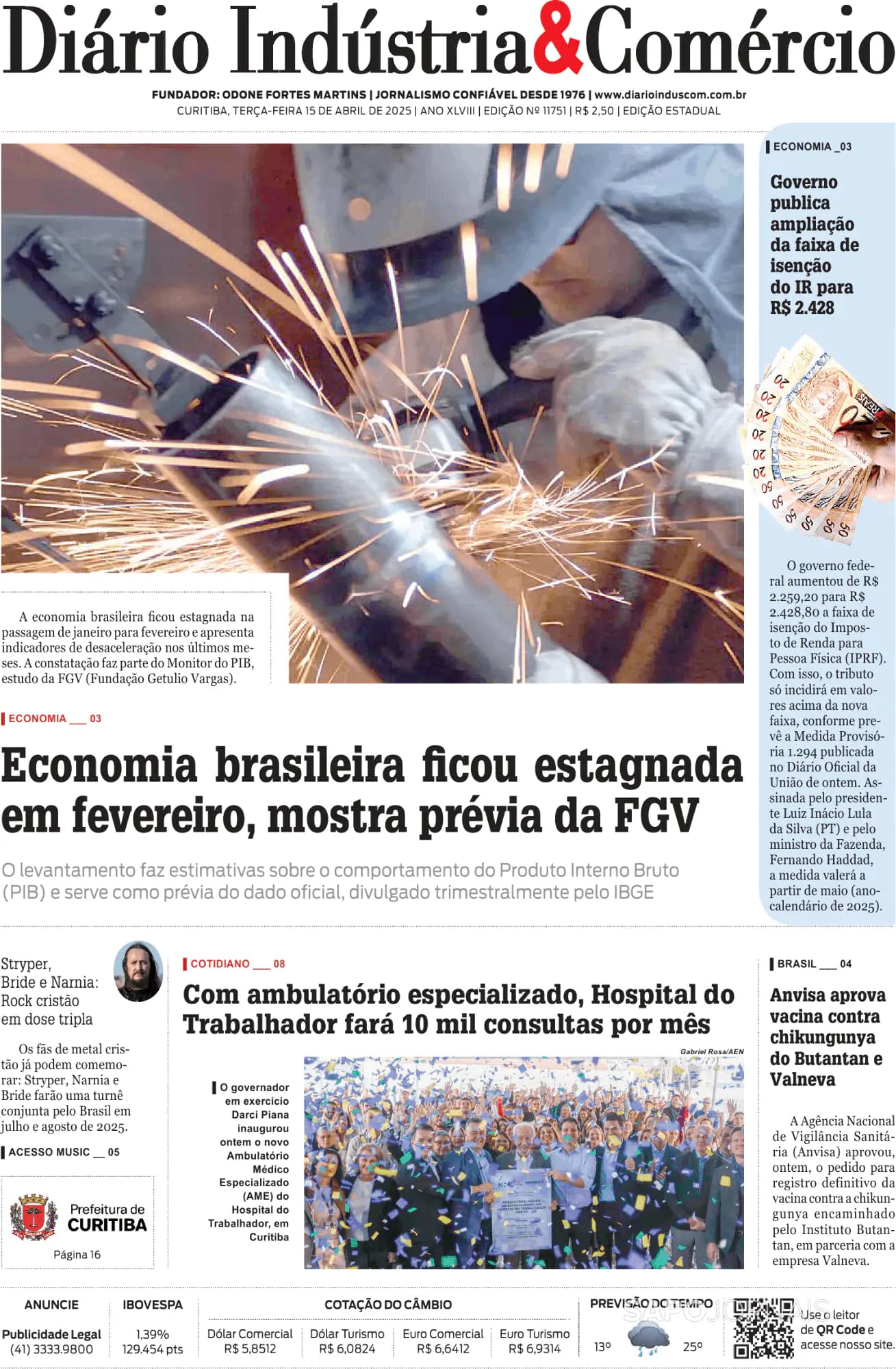 Capa Diário Indústria & Comércio