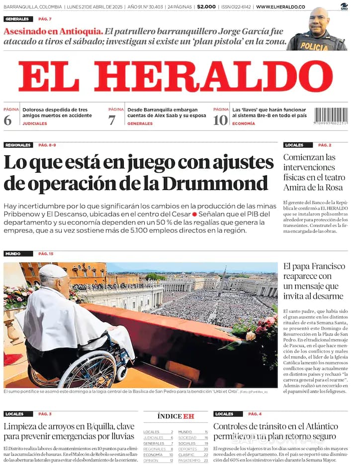 Capa El Heraldo