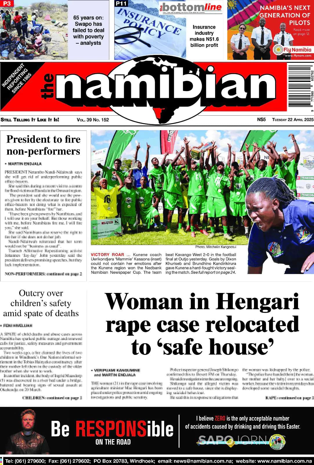 Capa The Namibian