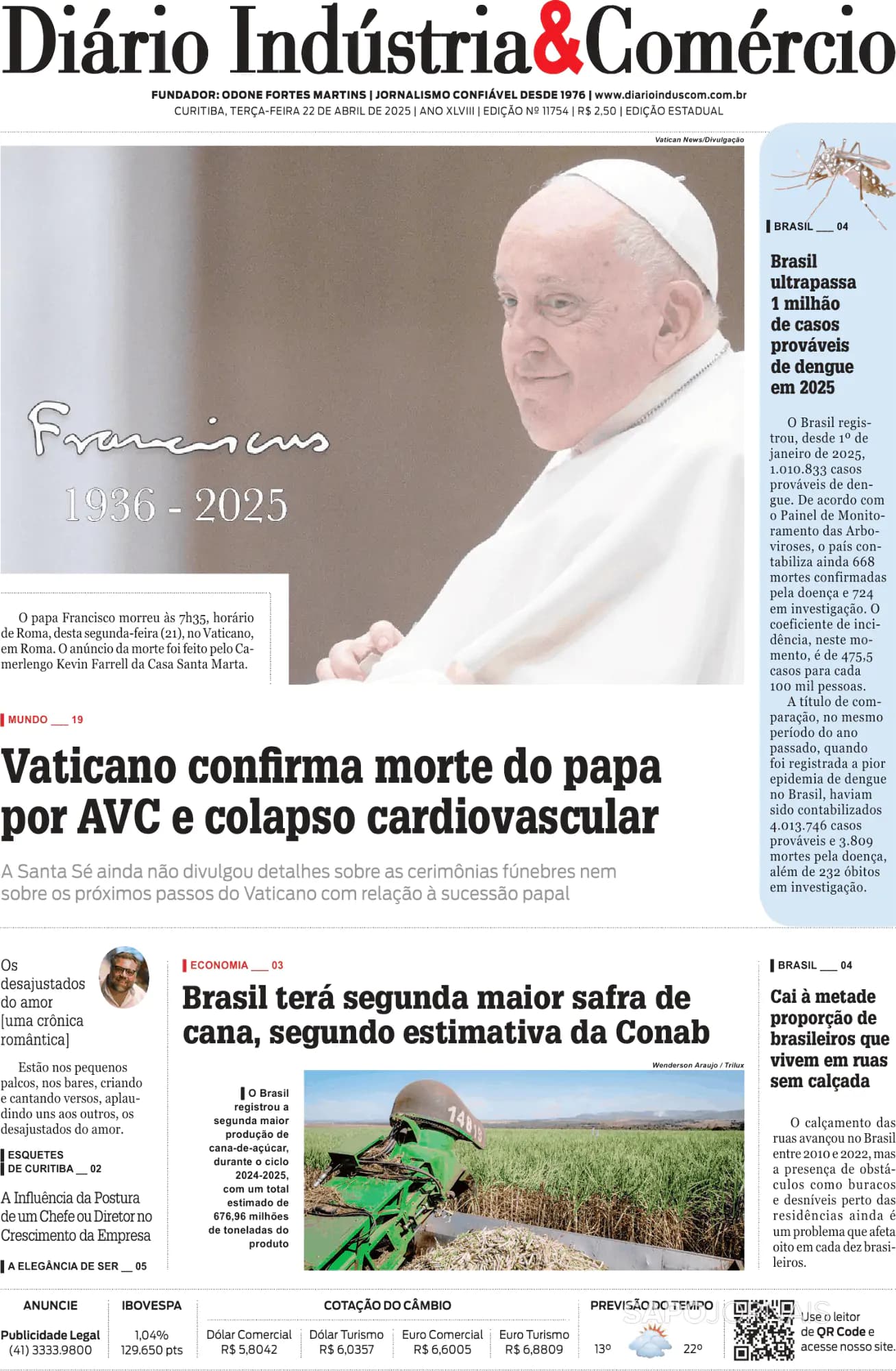 Capa Diário Indústria & Comércio