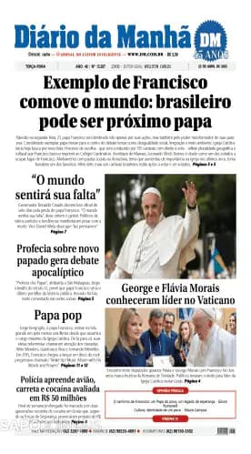 Capa Diário da Manhã