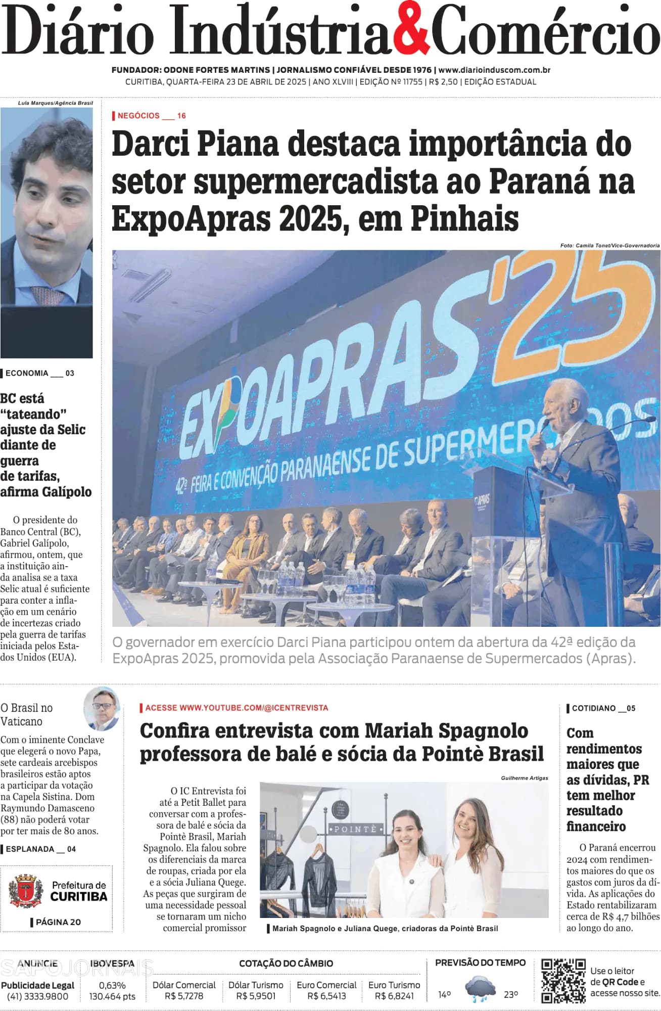 Capa Diário Indústria & Comércio